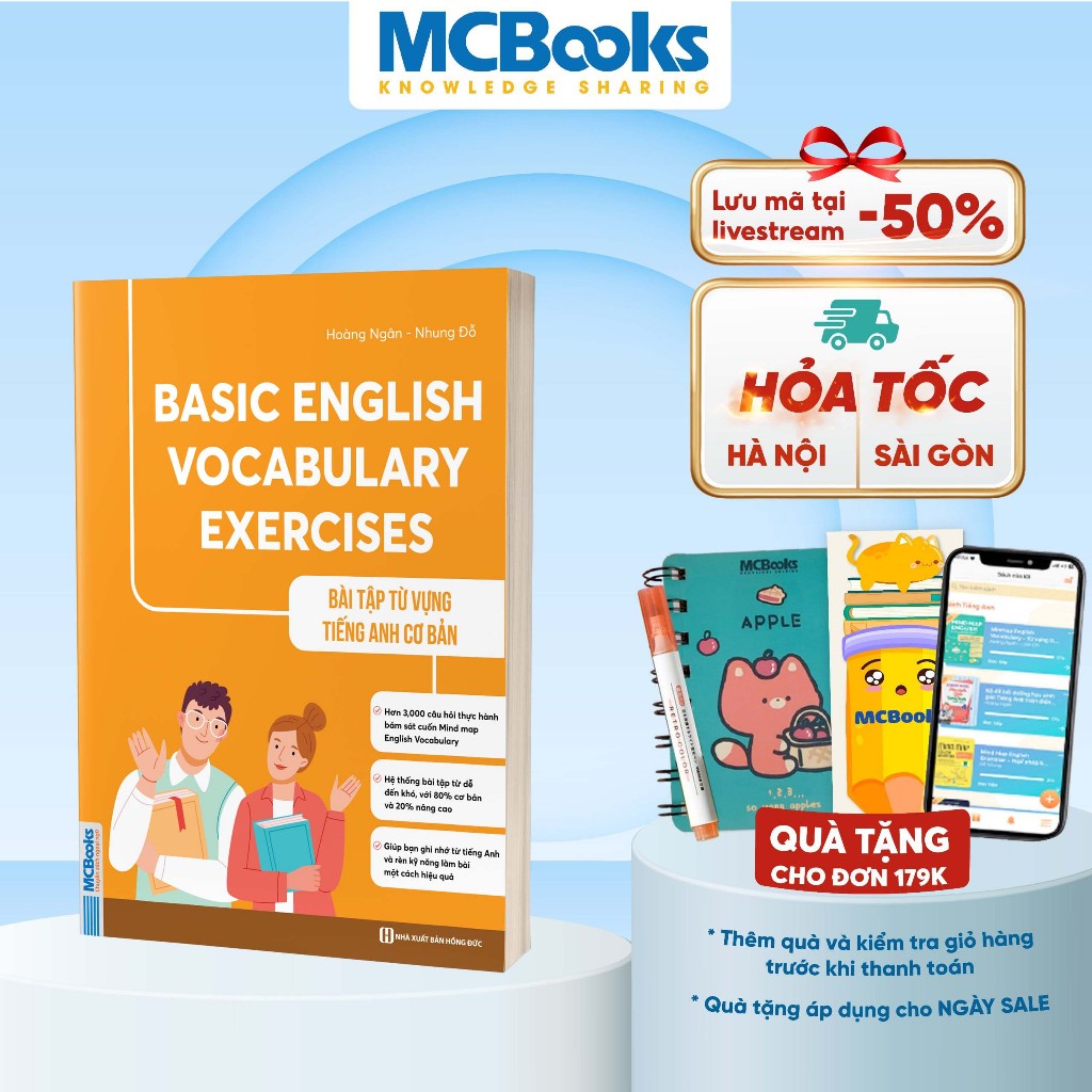 Sách - Basic English Vocabulary Exercises - Bài tập từ vựng tiếng Anh cơ bản