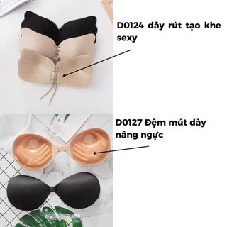 Miếng dán ngực đệm bàn tay dày nâng ngực tạo khe sexy, Áo ngực dán cúp ngang cài trước DEVARI D0127