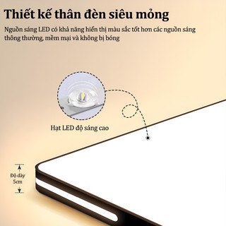 【COD】Đèn ốp trần thích hợp cho phòng cách/phòng ngủ/ban công 3 màu Đèn led trần siêu mỏng bảo vệ mắt
