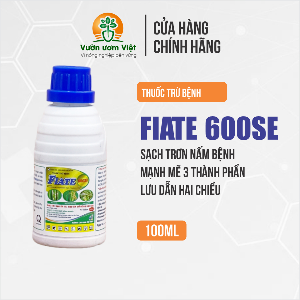 Thuốc trừ bệnh cây trồng Fiate 600SE chuyên trị rỉ sắt, thán thư, cháy bìa lá, đạo ôn - 100ml