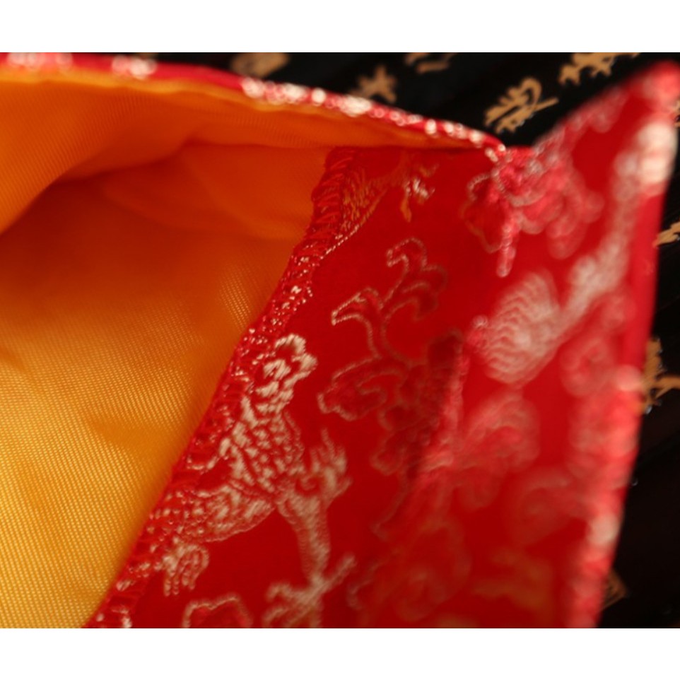 10 bao lì xì thổ cẩm - Bao Lì Xì Vải Gấm Nhiều Hoa Văn Cao cấp Ngày Tết,Cưới Hỏi, Nạp Tài. - COMBO 10 RỒNG - DỌC NGỌC