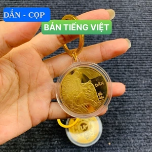 Móc khóa xu 12 con giáp TUỔI CỌP ý nghĩa phong thủy làm quà tặng