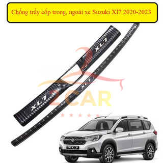 Ốp chống trầy cốp trong, ngoài TITAN dành cho xe Suzuki XL7 2018-2025 chất liệu TITAN cao cấp