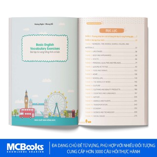 Sách - Basic English Vocabulary Exercises - Bài tập từ vựng tiếng Anh cơ bản