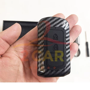 Ốp chìa khóa, bao khóa carbon xe Mitsubishi Xpander, Xforce, Outlander, Attrage, Mirage, Pajero chìa thông minh cacbon