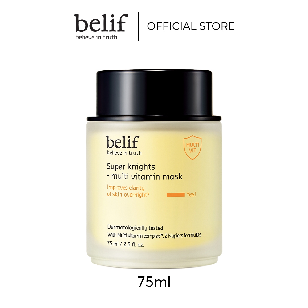 Ảnh [Hannah Olala x belif Official] Mặt nạ ngủ dưỡng ẩm và phục hồi da chuyên sâu belif Multi Vitamin Mask 75ml 1