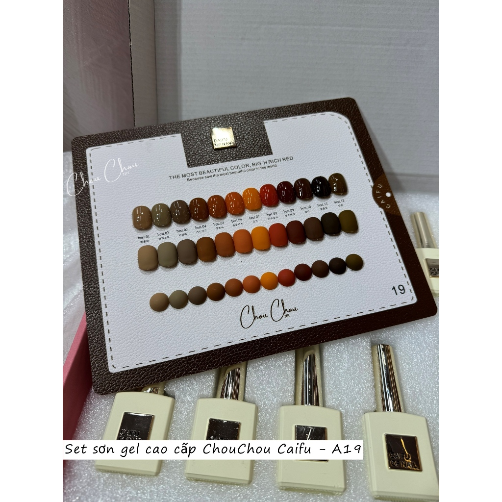 Sơn Caifu, Sơn đỏ đô , Sơn trắng sữa, sơn thạch đục, Nâu cao cấp, sơn móng tay cao cấp