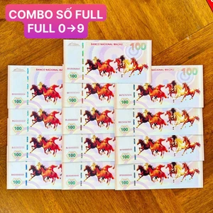 ⭐XÃ KHO⭐ Bộ 13 Tờ Tiền Mã Đáo Thành Công Lưu Niệm SERI ĐẸP (Sảnh Rồng,Full 0-9, Taxi 68-79 Siêu VIP) Biếu Tặng Lì Xì