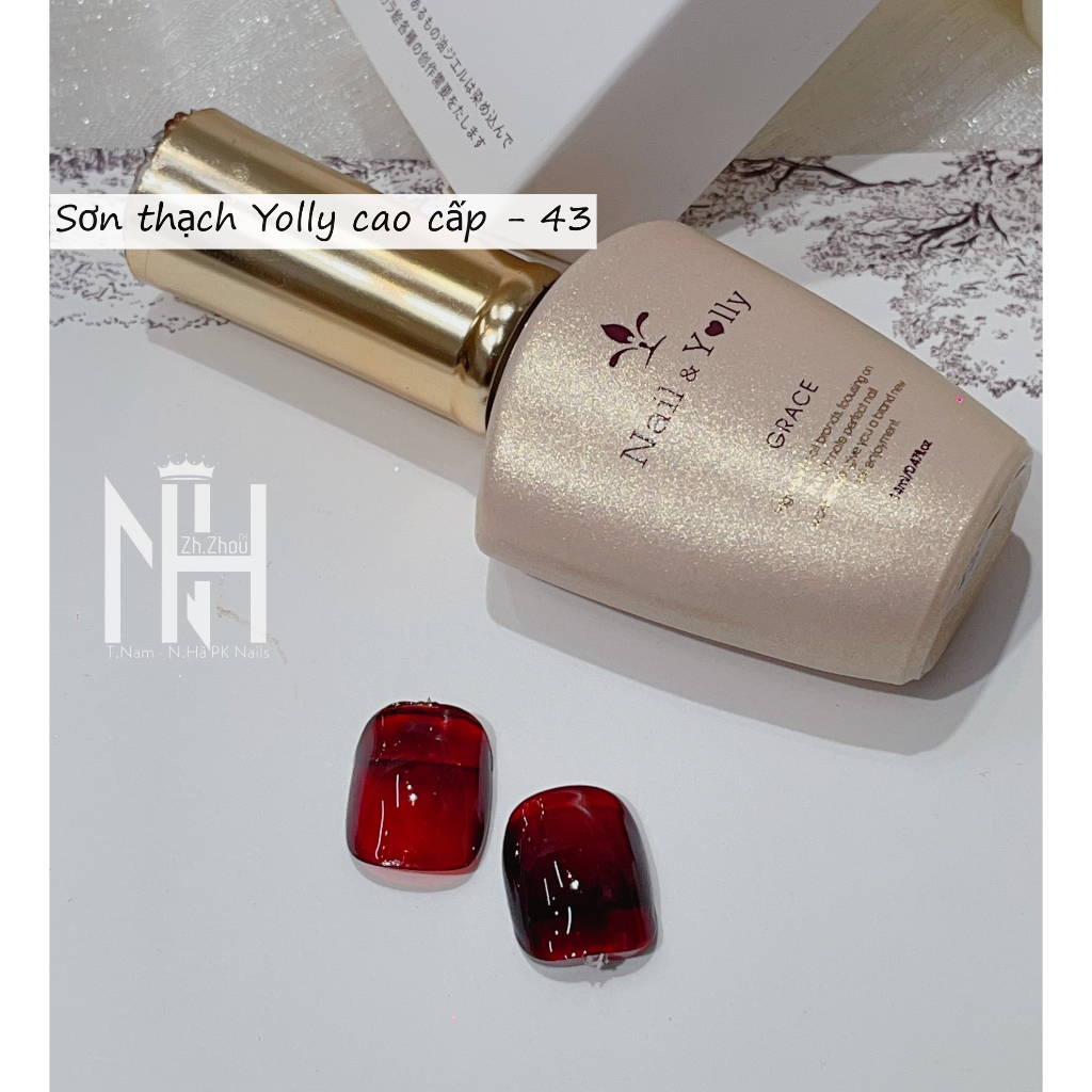 Sơn gel thạch hồng yolly, mã 12 - màu sơn đang được ưa chuộng nhất, SƠN THẠCH LUCKY, SƠN GEL HÀN QUỐC