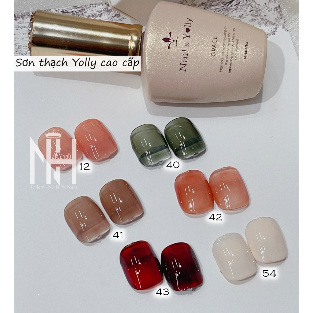 Sơn gel thạch hồng yolly, mã 12 - màu sơn đang được ưa chuộng nhất, SƠN THẠCH LUCKY, SƠN GEL HÀN QUỐC