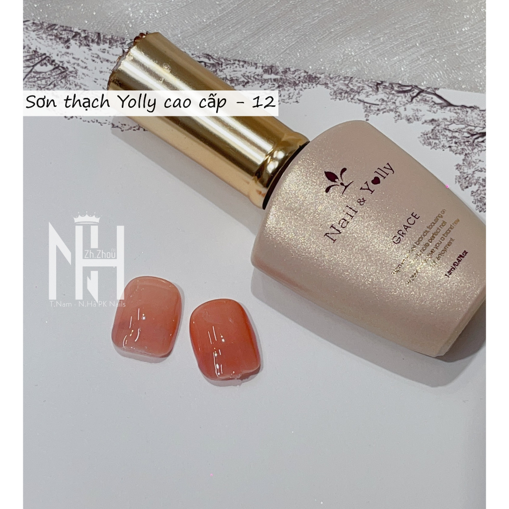 Sơn gel thạch hồng yolly, mã 12 - màu sơn đang được ưa chuộng nhất, SƠN THẠCH LUCKY, SƠN GEL HÀN QUỐC