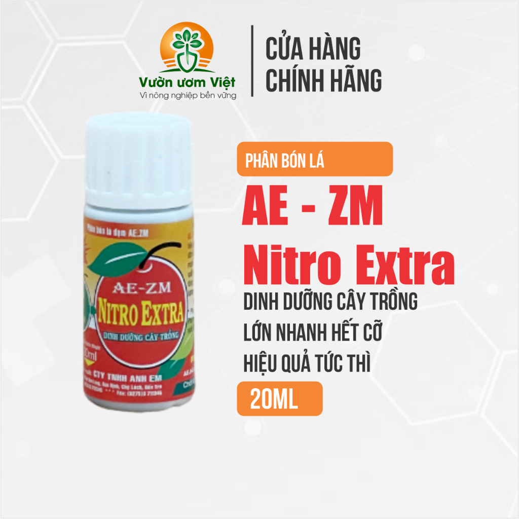 Phân bón vi lượng Nitro Extra - tổng hợp sinh khối đầy đủ tất cả dinh dưỡng cho cây trồng