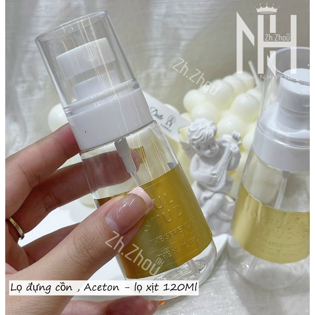 Lọ đựng dung dịch axeton JOFULNAIL, lọ xịt  cồn