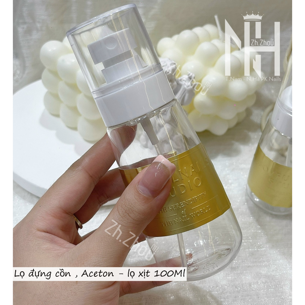 Lọ đựng dung dịch axeton JOFULNAIL, lọ xịt  cồn
