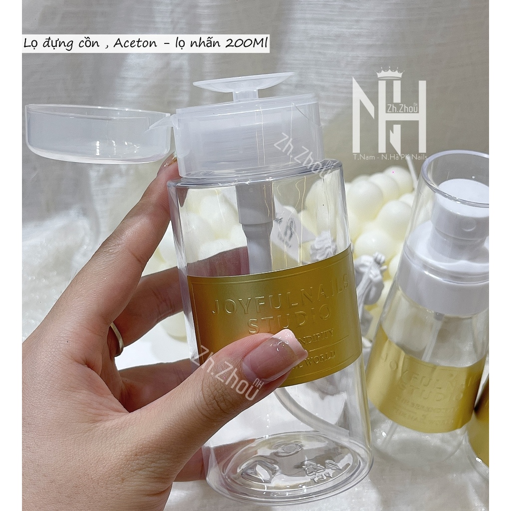Lọ đựng dung dịch axeton JOFULNAIL, lọ xịt  cồn