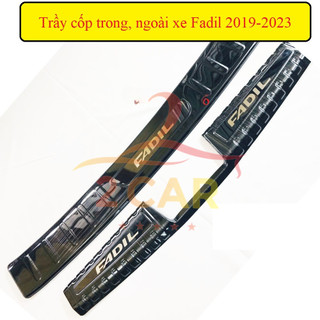 Chống trầy cốp trong ngoài xe VinFast Fadil 2018- 2023 chất liệu Vân TITAN cao cấp