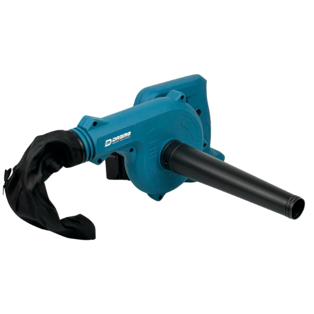 Thân máy thổi bụi pin Drama xanh dùng chân pin phổ thông 4cm, máy thổi hút bụi công suất lớn