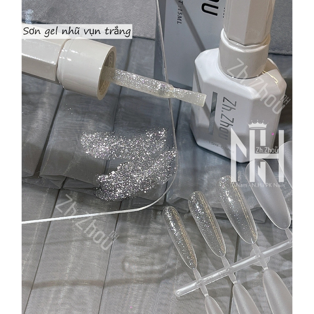 Sơn gel nhũ vụn Flash trắng siêu sáng, sơn nhũ vụn siêu sáng, sơn nhũ vụn khổng tước , sơn nhũ vụn siêu sáng