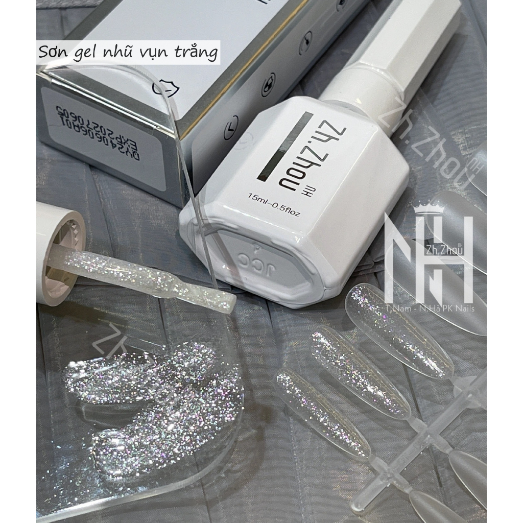Sơn gel nhũ vụn Flash trắng siêu sáng, sơn nhũ vụn siêu sáng, sơn nhũ vụn khổng tước , sơn nhũ vụn siêu sáng