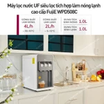 Máy lọc nước nóng lạnh để bàn Nhập Khẩu FUJIHOME 4 cấp lõi lọc, bình lọc nước 2- 3 vòi mini lạnh Block uống trực tiếp — ảnh 4