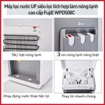 Máy lọc nước nóng lạnh để bàn Nhập Khẩu FUJIHOME 4 cấp lõi lọc, bình lọc nước 2- 3 vòi mini lạnh Block uống trực tiếp — ảnh 6