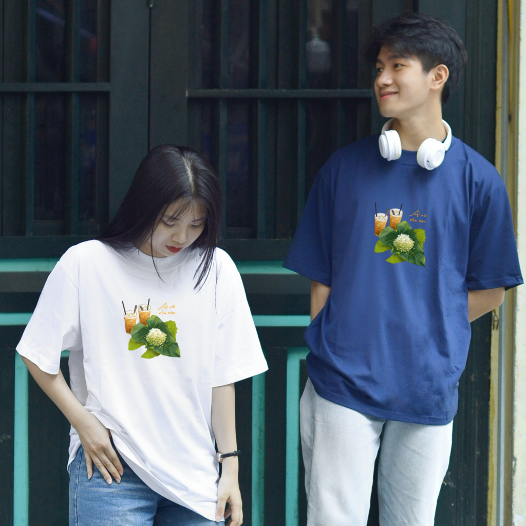 Áo thun Oversize cotton unisex nam nữ Goodore Xôi Cốm thoáng mát năng động thiết kế độc đáo