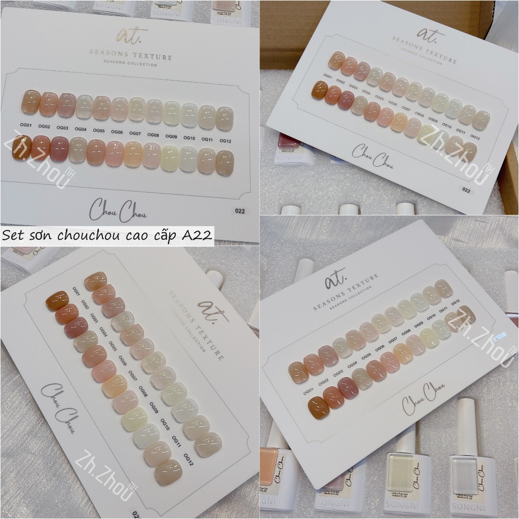 Sơn gel hàn quốc Chouchou, set sơn gel hàn quốc, sơn gel cao cấp ( có tặng kèm bảng màu)