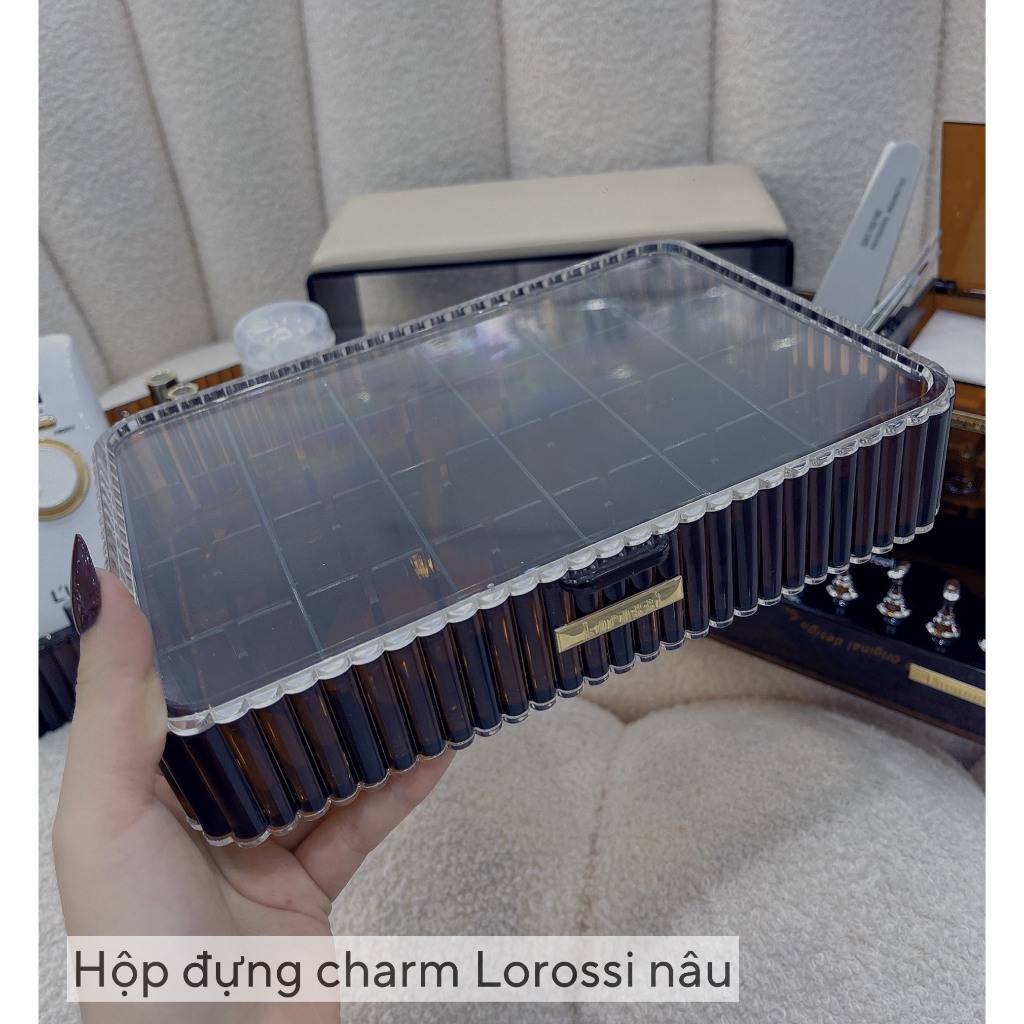 Khay đựng charm đá, Hộp đựng charm đá. phụ kiện nail chính hãng