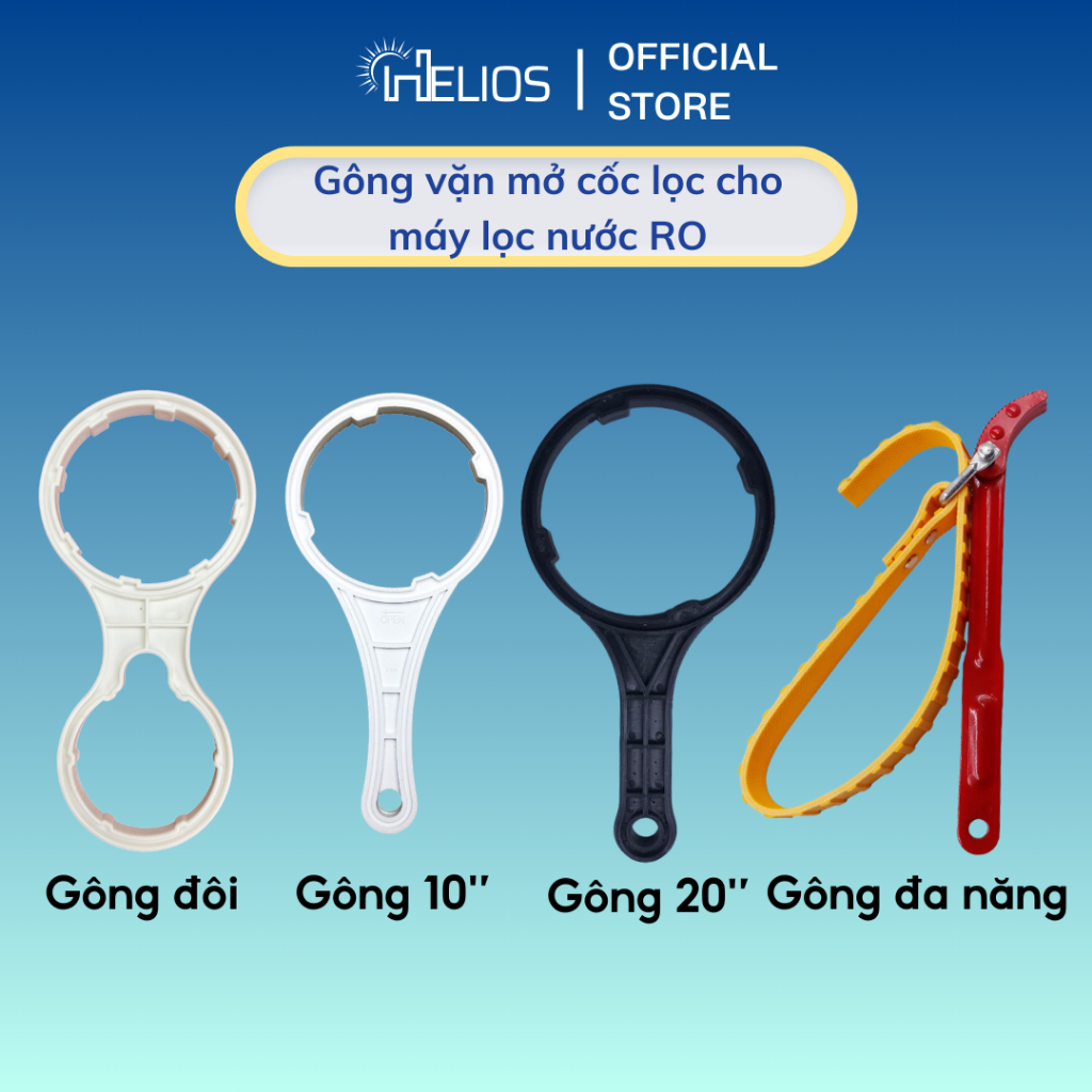 Ảnh Tay gông vặn mở cốc lọc cho máy lọc nước RO KAROFI, KANGAROO, FORSETI, SUNHOUSE... 1