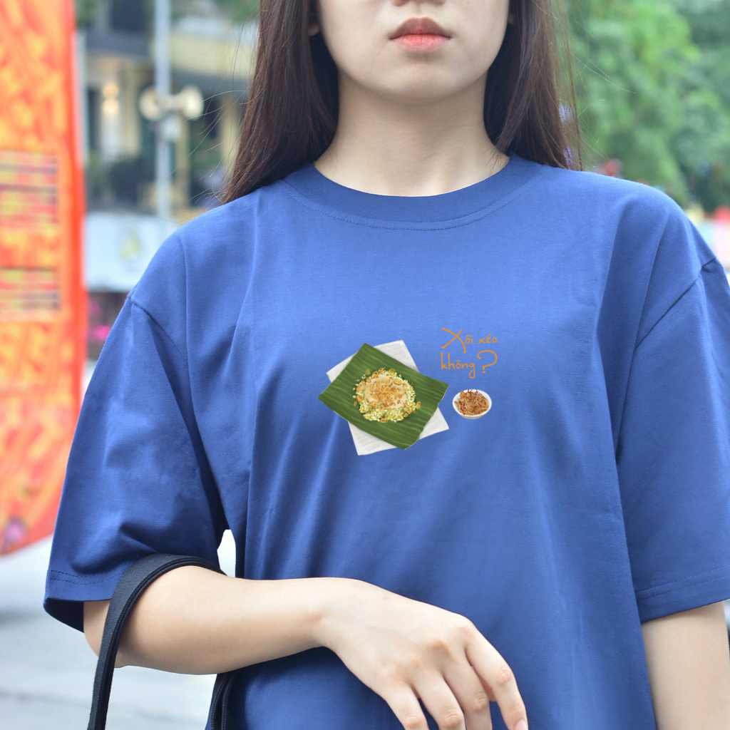 Áo thun Oversize cotton unisex nam nữ Goodore Xôi Xéo thoáng mát năng động thiết kế độc đáo