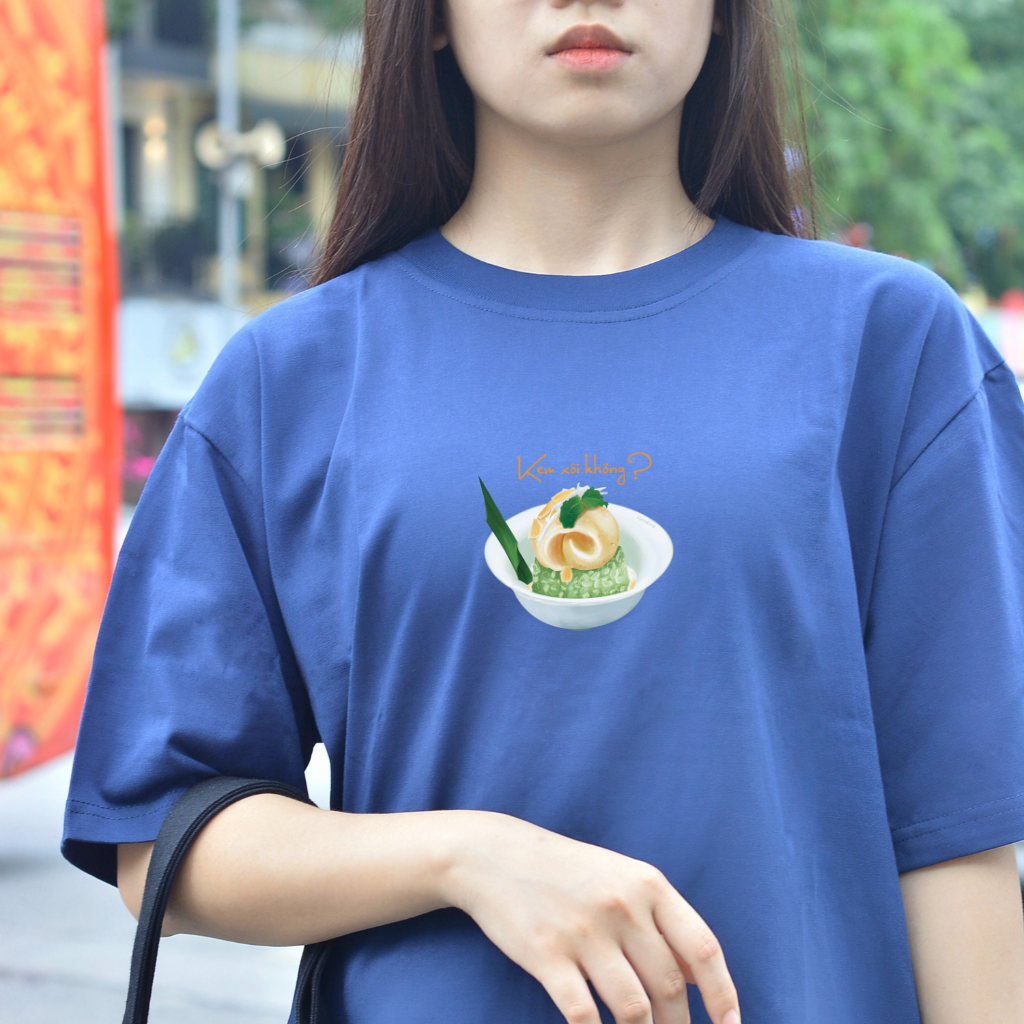 Áo thun Oversize cotton unisex nam nữ Goodore Kem Xôi thoáng mát năng động thiết kế độc đáo