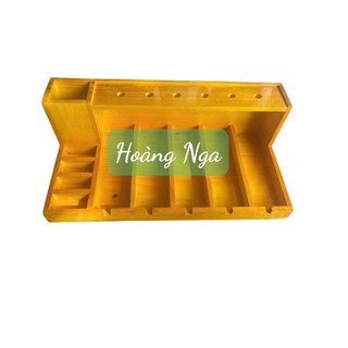 KHAY TÔNG ĐƠ KÉO LƯỢC MÀU VÀNG KÍCH THƯỚC DÀI 50 CM RỘNG 25 CM CAO 16 CM