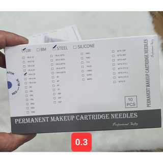 -1 hộp kim TRẮNG (10 cái) size 0.25, 0.30 Kim máy Blackpeal Black pearl 3 đóng vỉ đóng hộp xịn xò