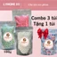 Combo 3 túi sáp wax lông cao cấp sữa dừa tẩy sạch mọi vùng lông, sử dụng cho cả da nhạy cảm Lyihome