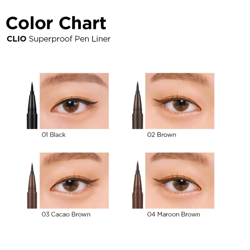 Ảnh Kẻ Mắt Nước Clio Superproof Pen Liner Kill Black 0.55Ml 4