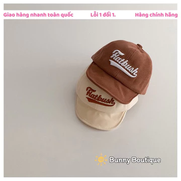 Mũ lưỡi trai trẻ em có chữ mẫu mới 2023 cho bé, mũ nón trẻ em dễ thương, mũ lưỡi trai cho bé trai bé gái