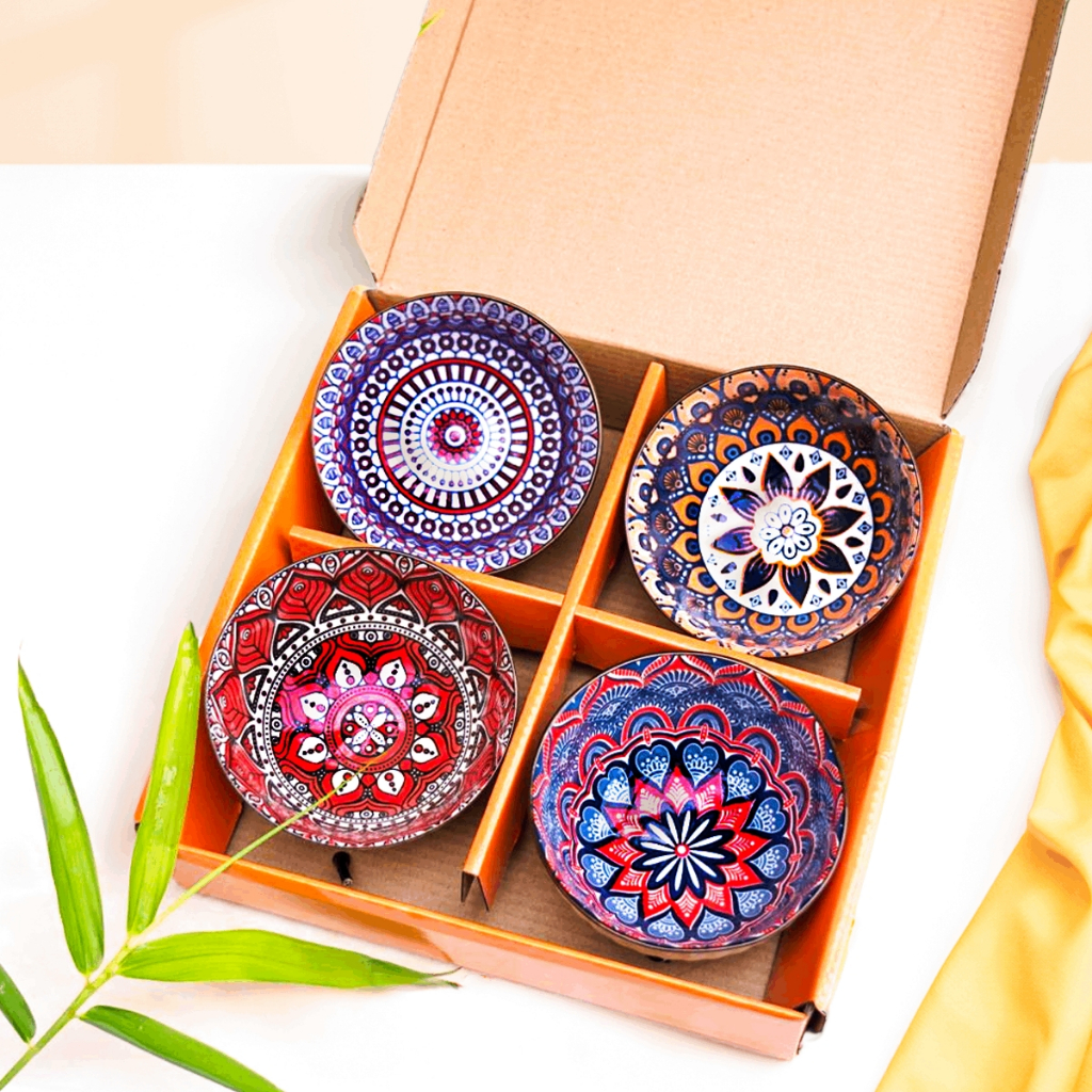 [COD]Hampers Mangkok Set Nhật Bản / Bát lưu niệm phong cách Bohemian / Bộ bát lưu niệm Nhật Bản / Bảo hành