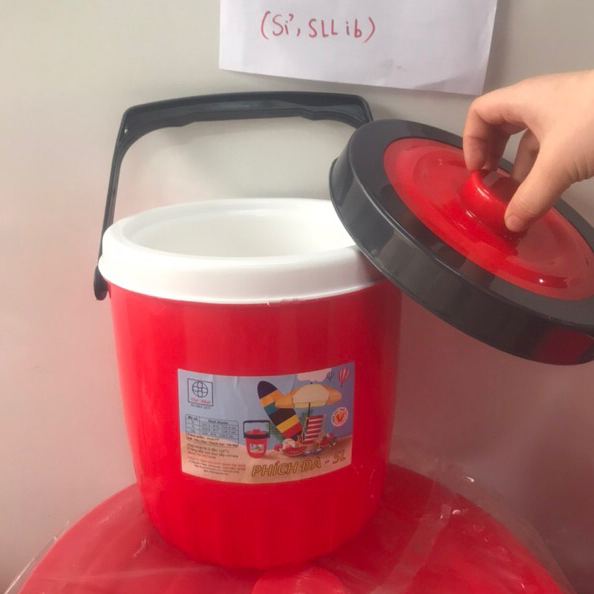 Phích đá, thùng đá giữ nhiệt tròn 10L, 11L, 15L Việt Nhật chất lượng cao bé