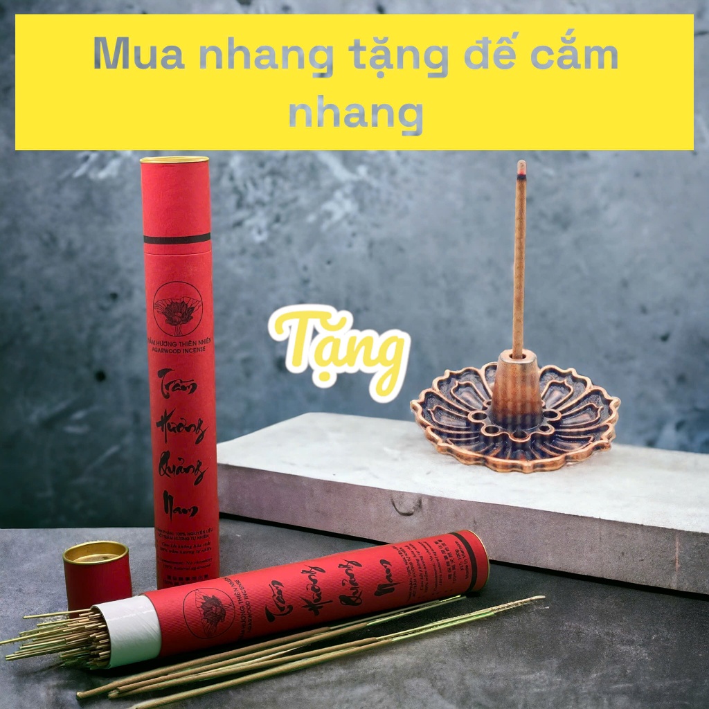 Nhang trầm hương nguyên chất, an toàn cao cấp, tự nhiên, không hóa chất, 1 hộp 100g