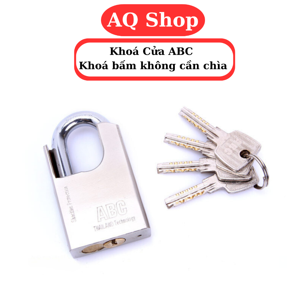 Khóa cửa chống trộm ABC thái lan . khóa bấm chống cắt dùng cho cửa nhà ...