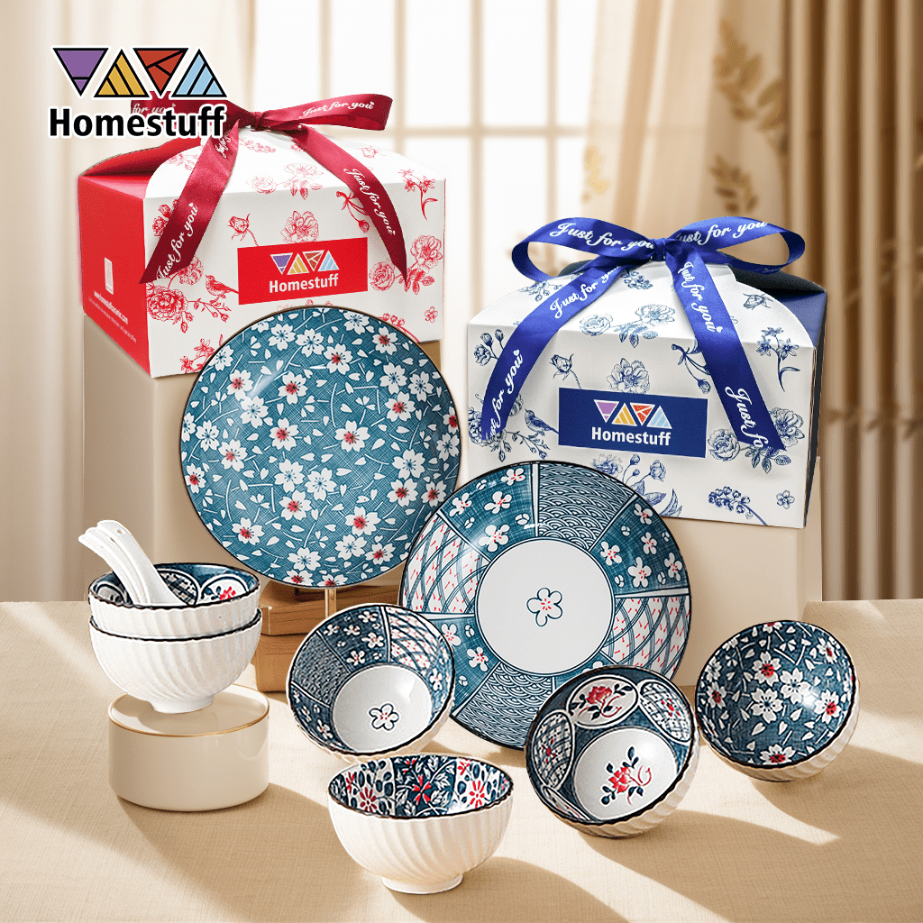 [Mới 2024] Bộ bát đĩa sang trọng / Bộ đồ ăn bằng sứ / Quà tặng bộ đồ ăn / Quà sinh nhật / Hộp quà