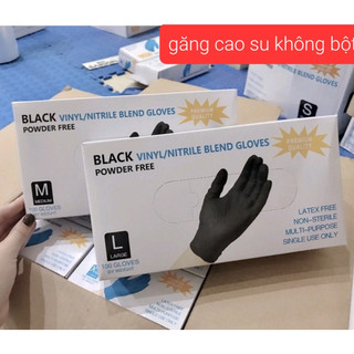 -Găng tay cao su không bột màu đen thích hợp cho phun xăm và các công việc có liên quan khác giá cạnh tranh