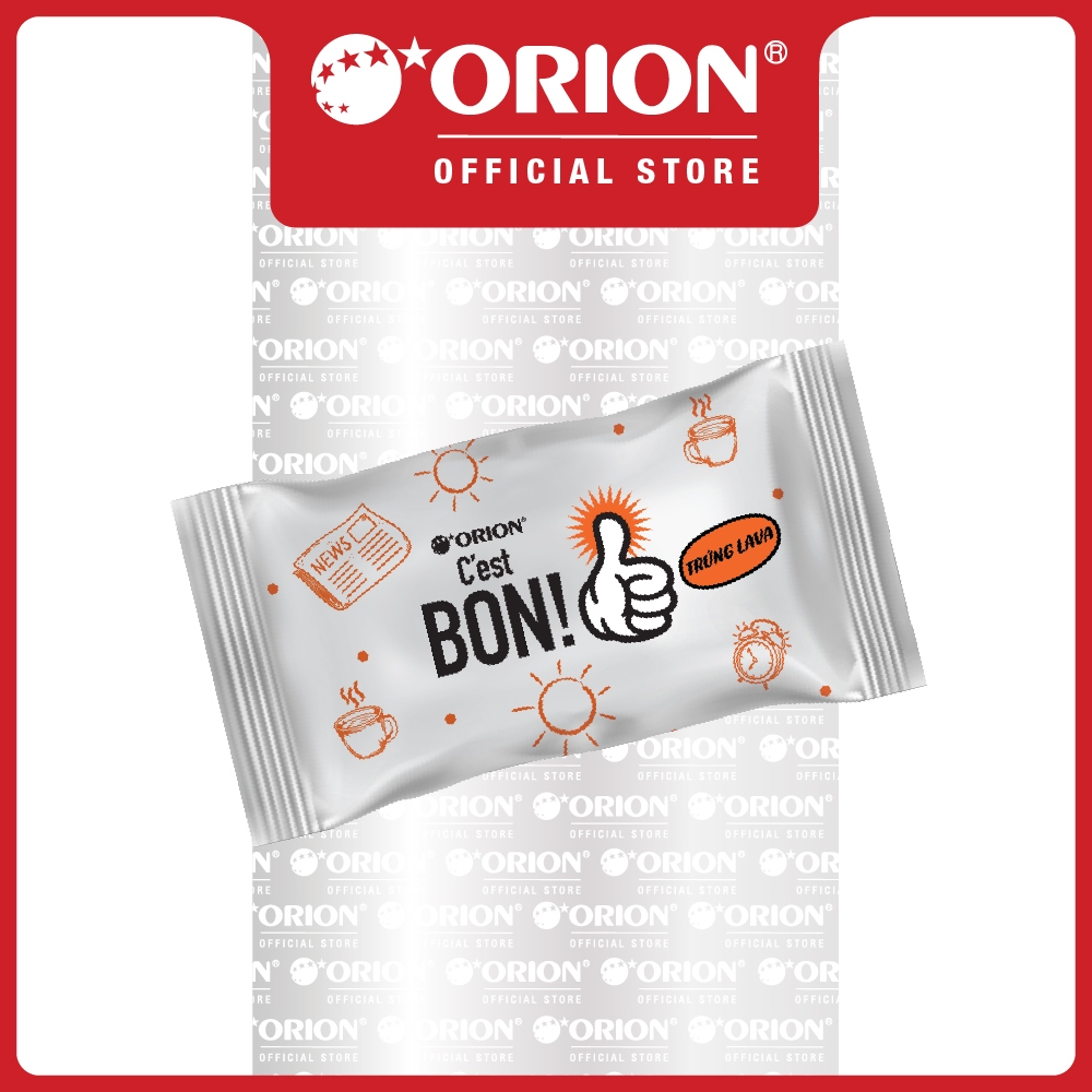 Ảnh Combo 3 Túi 5 gói bánh ăn sáng Orion C'est Bon sốt nhân kem trứng muối (101.5G) 1