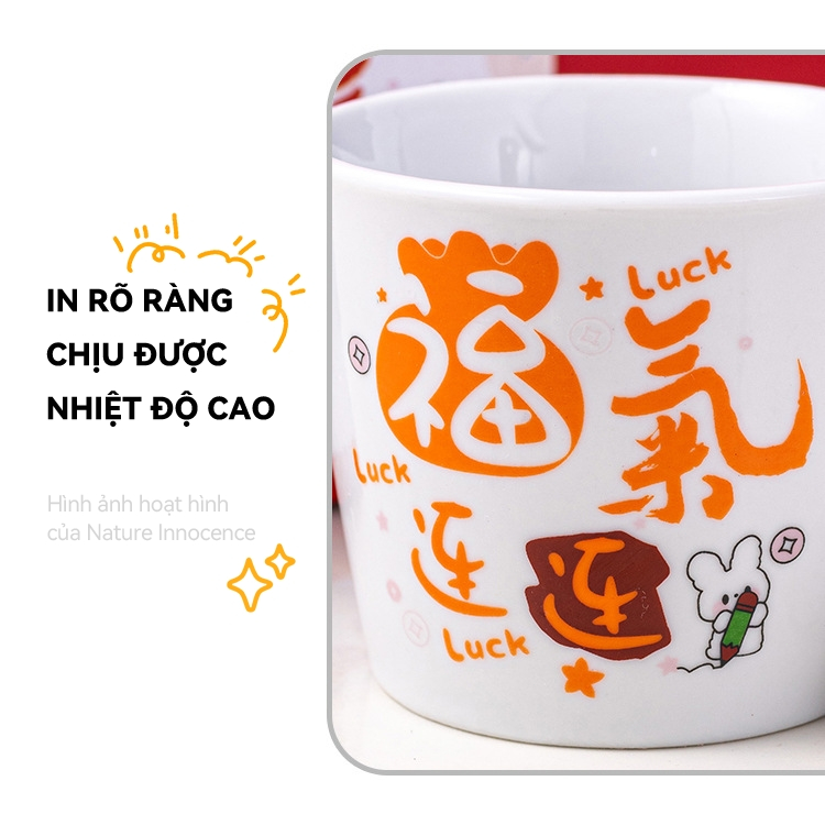 [COD] Cốc có tay cầm hình nhân vật miễn phí / Bộ cốc nhân vật miễn phí có thìa / Ly có tay cầm / Cốc sứ dễ thương / Cốc