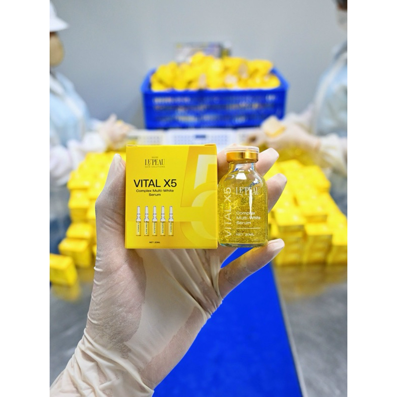 Ảnh Vital X5 Serum Hỗ Trợ Sáng Da, Hỗ Trợ Mờ Thâm, Dung Tích 20ml, Phù Hợp Cho Nam Và Nữ, Skincare - Le peau 1