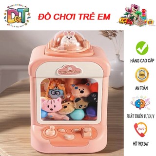 Máy Gắp Thú,Đồ Chơi Gắp Thú Mini Cho Bé Có Hiệu Ứng Nhạc Kèm Thú Bông, Bóng Và Dây Sạc Cho Bé ( gắp thú mẫu mới )