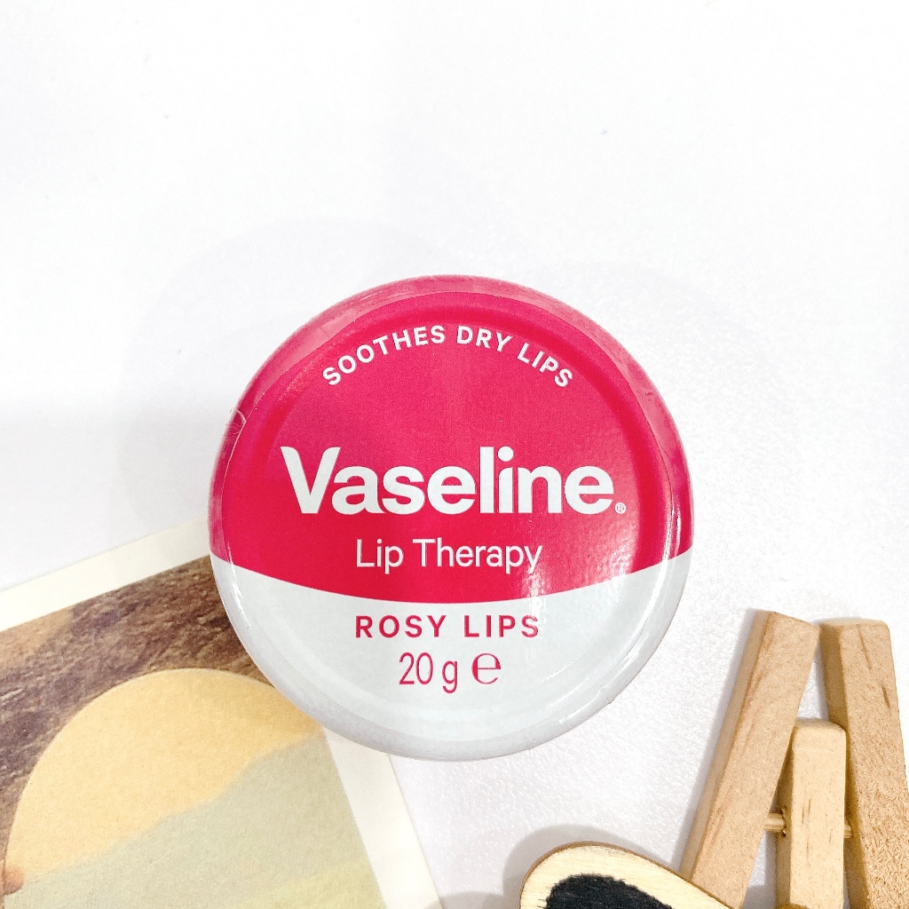 Son Dưỡng Môi Vaseline Lip Therapy Rosy Sáp Dưỡng Ẩm Hồng Môi Hộp Thiếc 20g