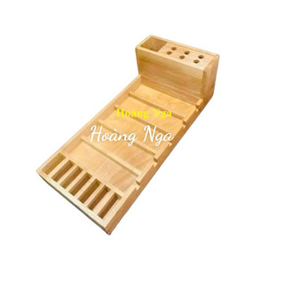 Khay gỗ đựng tông đơ 4 màu  kích thước dài 58cm rộng 25cm cao 16cm