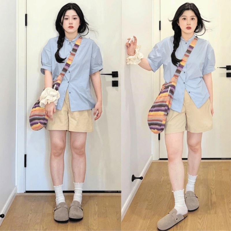 45-110KG Quần Short Kaki BIGSIZE Form Basic Lưng Thun Co Giãn Cao Cấp - MÃ 18