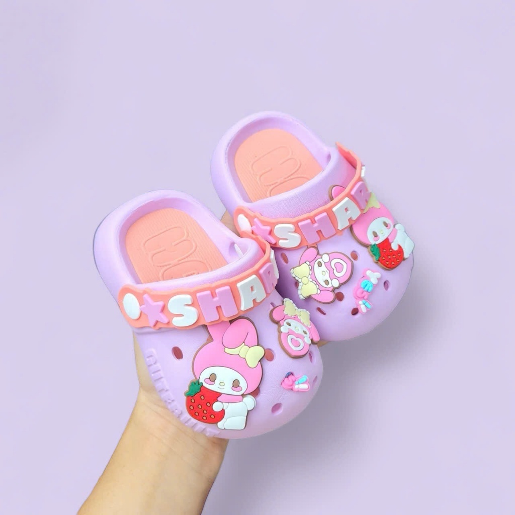 Dép sục bảo vệ mũi chân cho bé gái hình thỏ Melody siêu dễ thương Shark